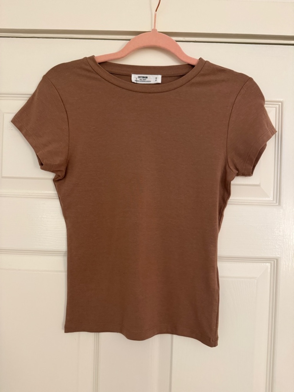 Cotton On | Short Sleeve Crewneck Tee in Light Brown